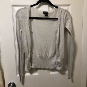 Sparkly silver cardigan
